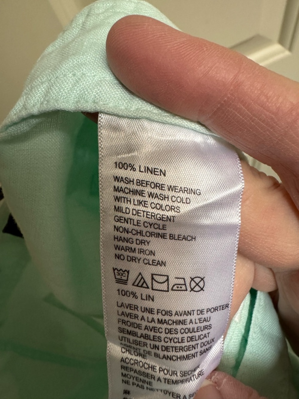 Tommy Bahama Mint Green Linen Capri Pants - Picture 7 of 7
